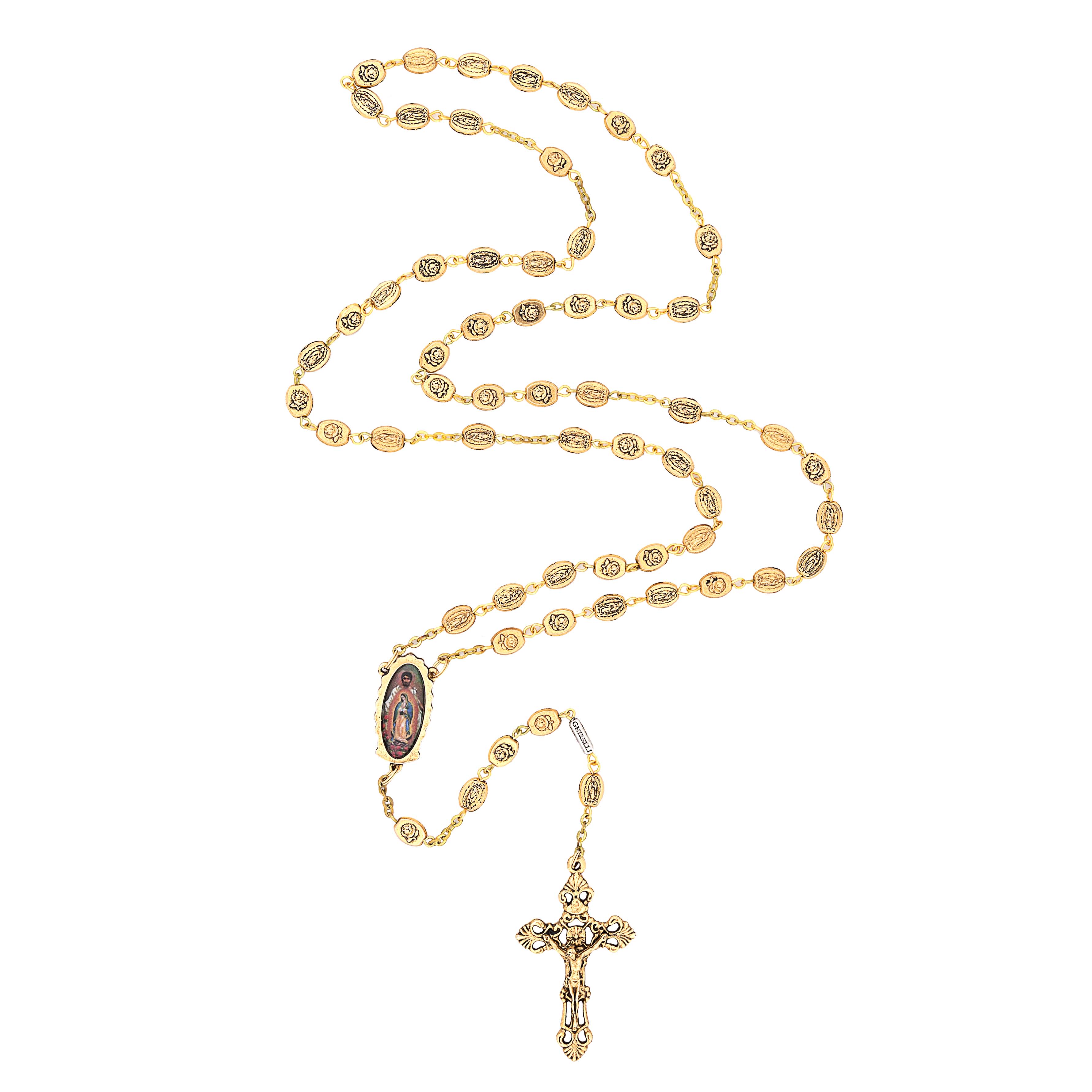 Guadalupe Gold Plated Ghirelli Rosary - Image 2
