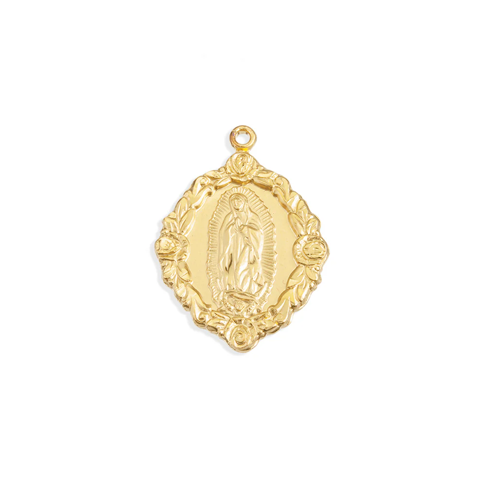 Guadalupe Rose Necklace - Sterling Silver or Gold Over Sterling