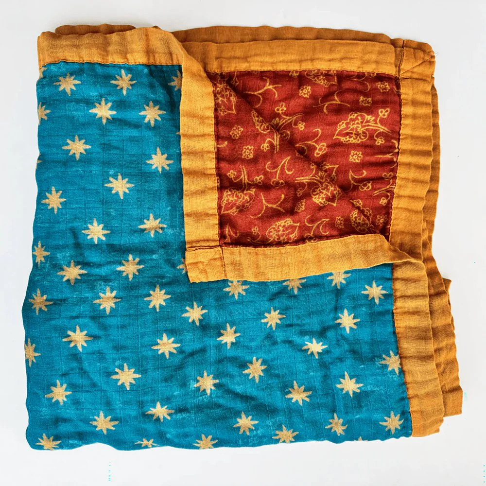 Guadalupe Stars & Mantle Luxury Muslin Kids Blanket