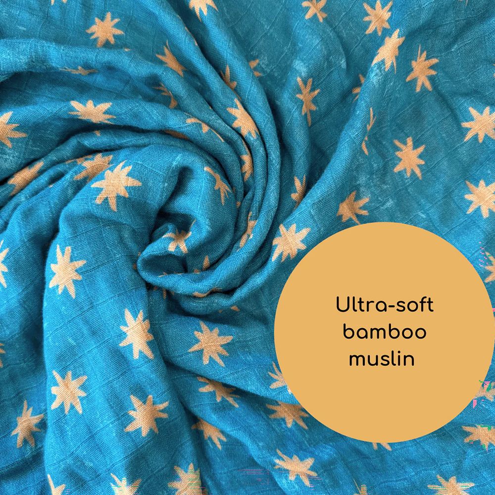 Guadalupe Stars & Mantle Luxury Muslin Kids Blanket - Image 3