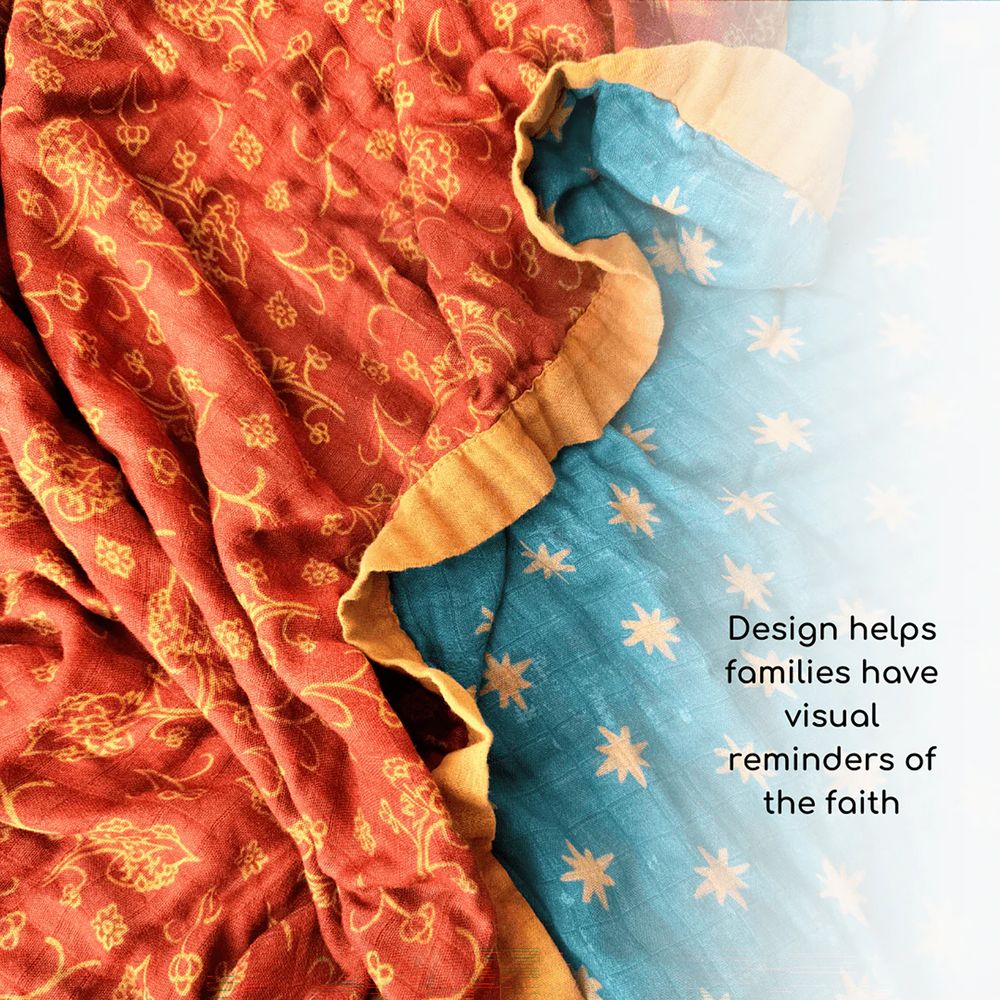 Guadalupe Stars & Mantle Luxury Muslin Kids Blanket - Image 4