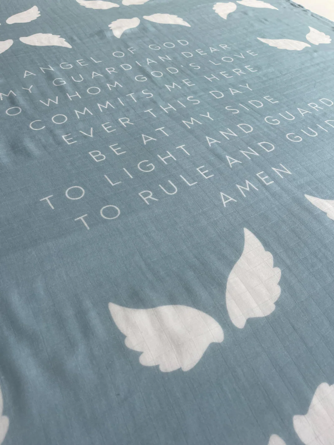 Guardian Angel Baby Swaddle (Blue) - Image 3