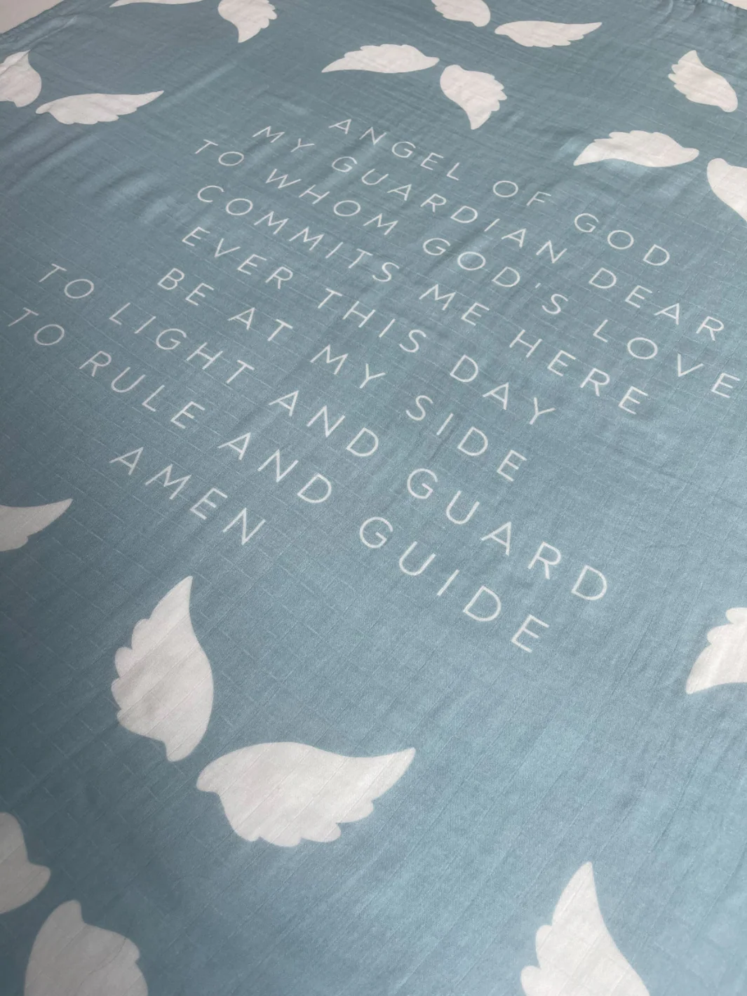 Guardian Angel Baby Swaddle (Blue) - Image 4