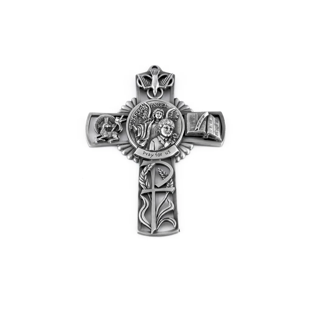 Guardian Angel Boy Wall Cross 5"