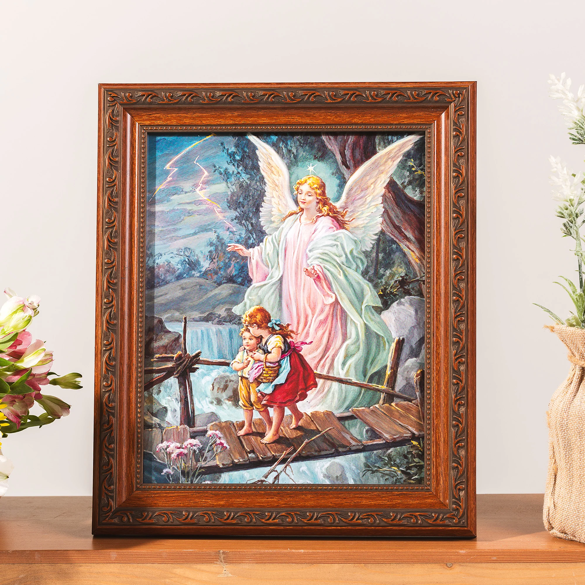 Guardian Angel Framed Print - Multiple Frame Styles - Image 5