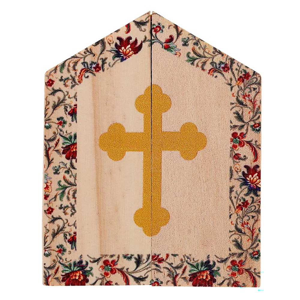 Guardian Angel Miniature Wooden Triptych - Image 2