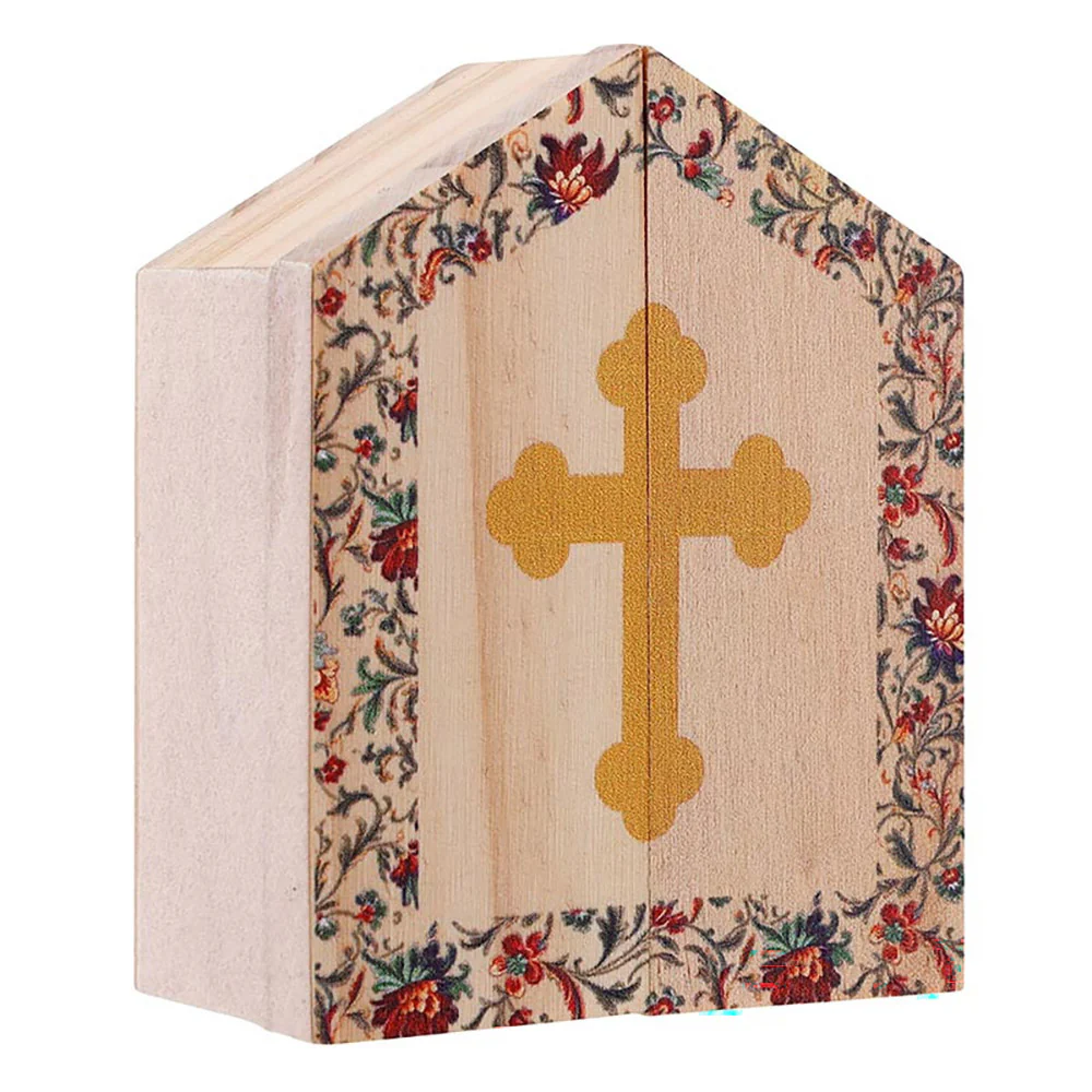 Guardian Angel Miniature Wooden Triptych - Image 4