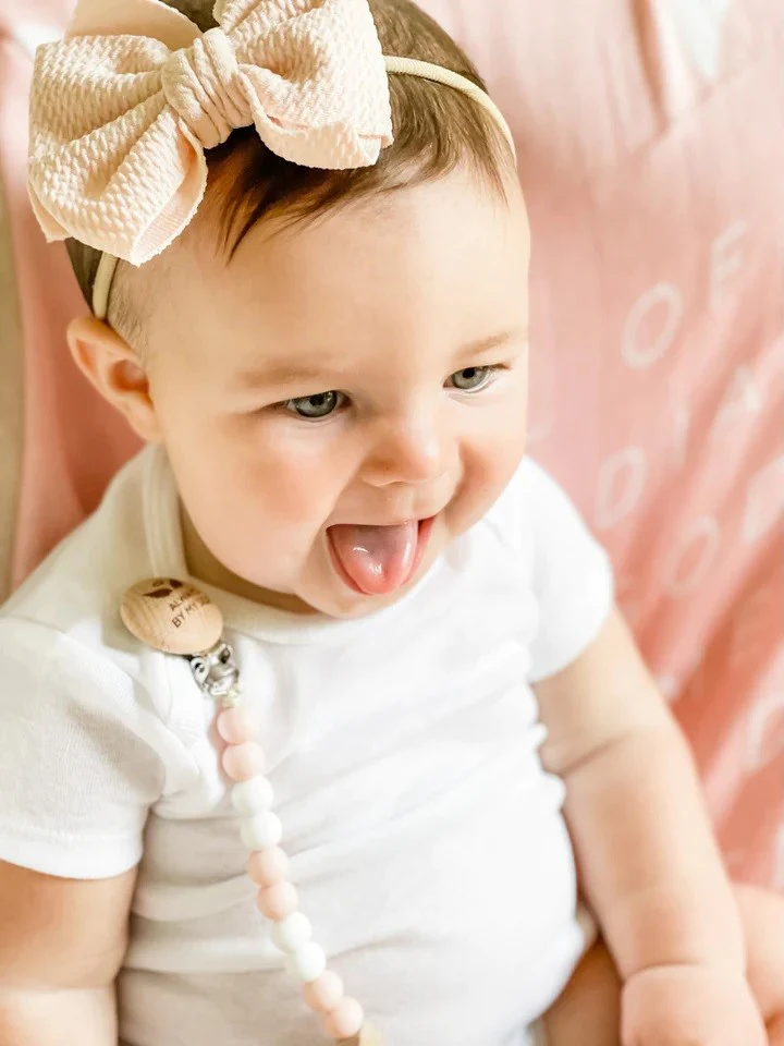 Guardian Angel Pacifier Clip  - Pink or Blue - Image 7
