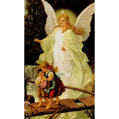 Laminated Guardian Angel Personalized Prayer Card (Priced Per Card)