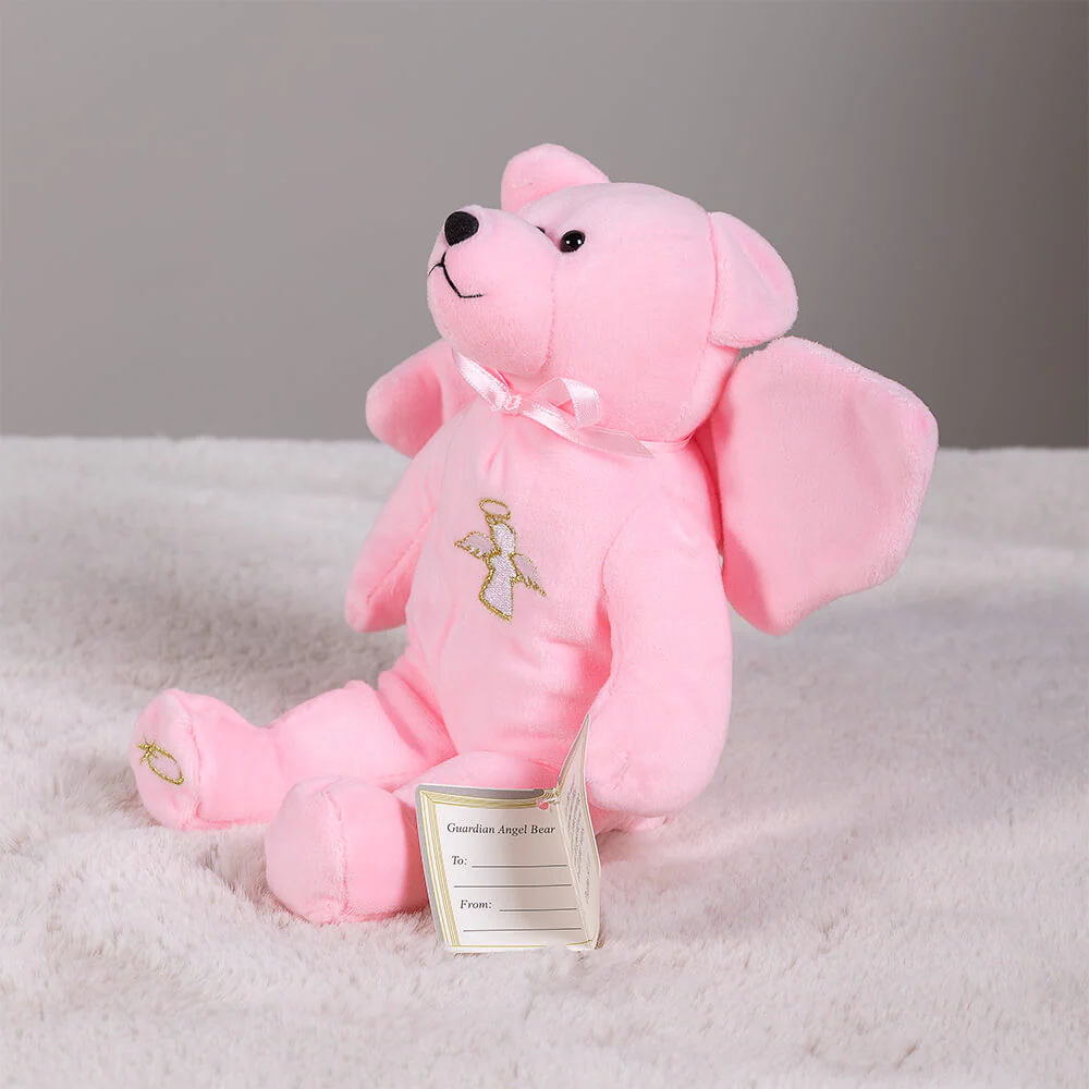 Guardian Angel Plush Bear – Blue or Pink - Image 2