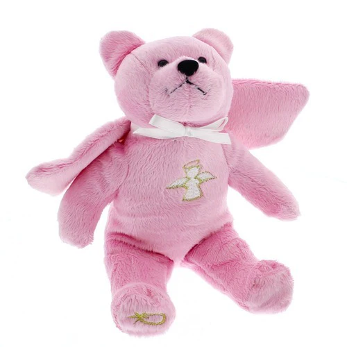 Guardian Angel Plush Bear – Blue or Pink - Image 3