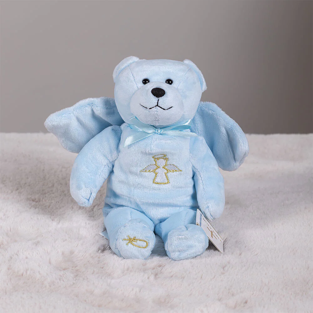 Guardian Angel Plush Bear – Blue or Pink - Image 4