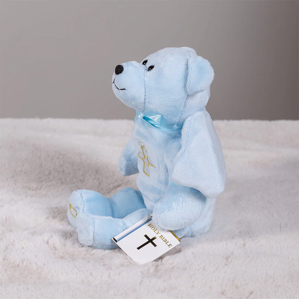 Guardian Angel Plush Bear – Blue or Pink - Image 5