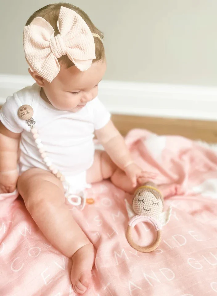 Guardian Angel Rattle - Pink or Blue - Image 6