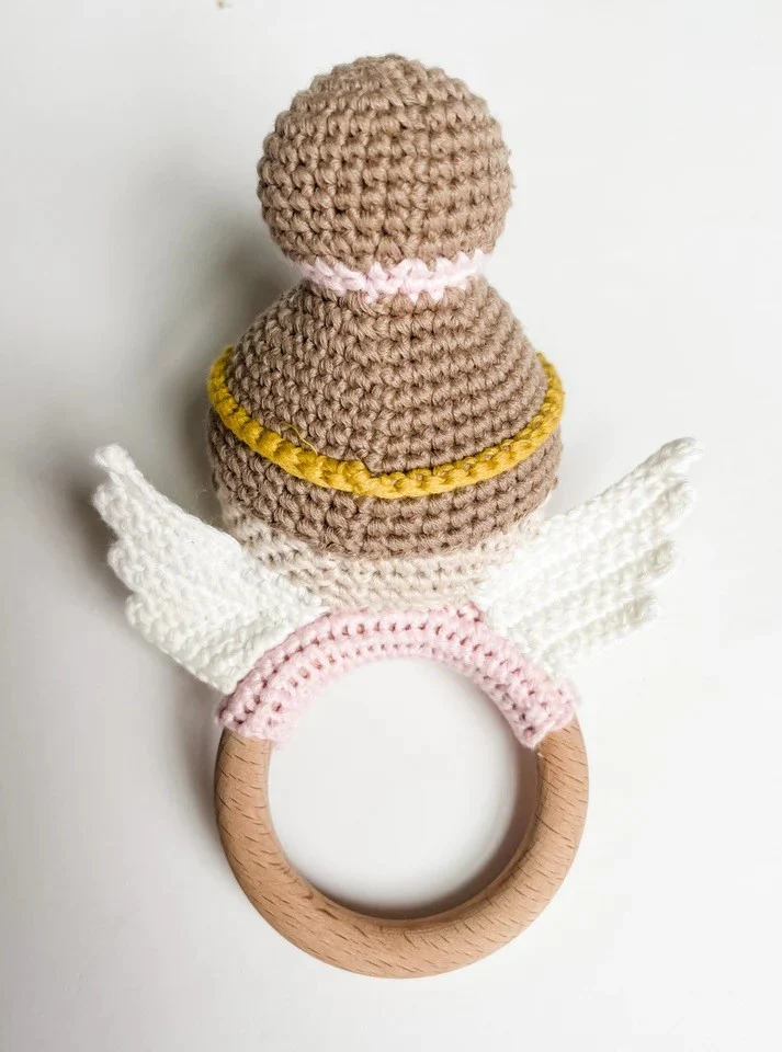 Guardian Angel Rattle - Pink or Blue - Image 9