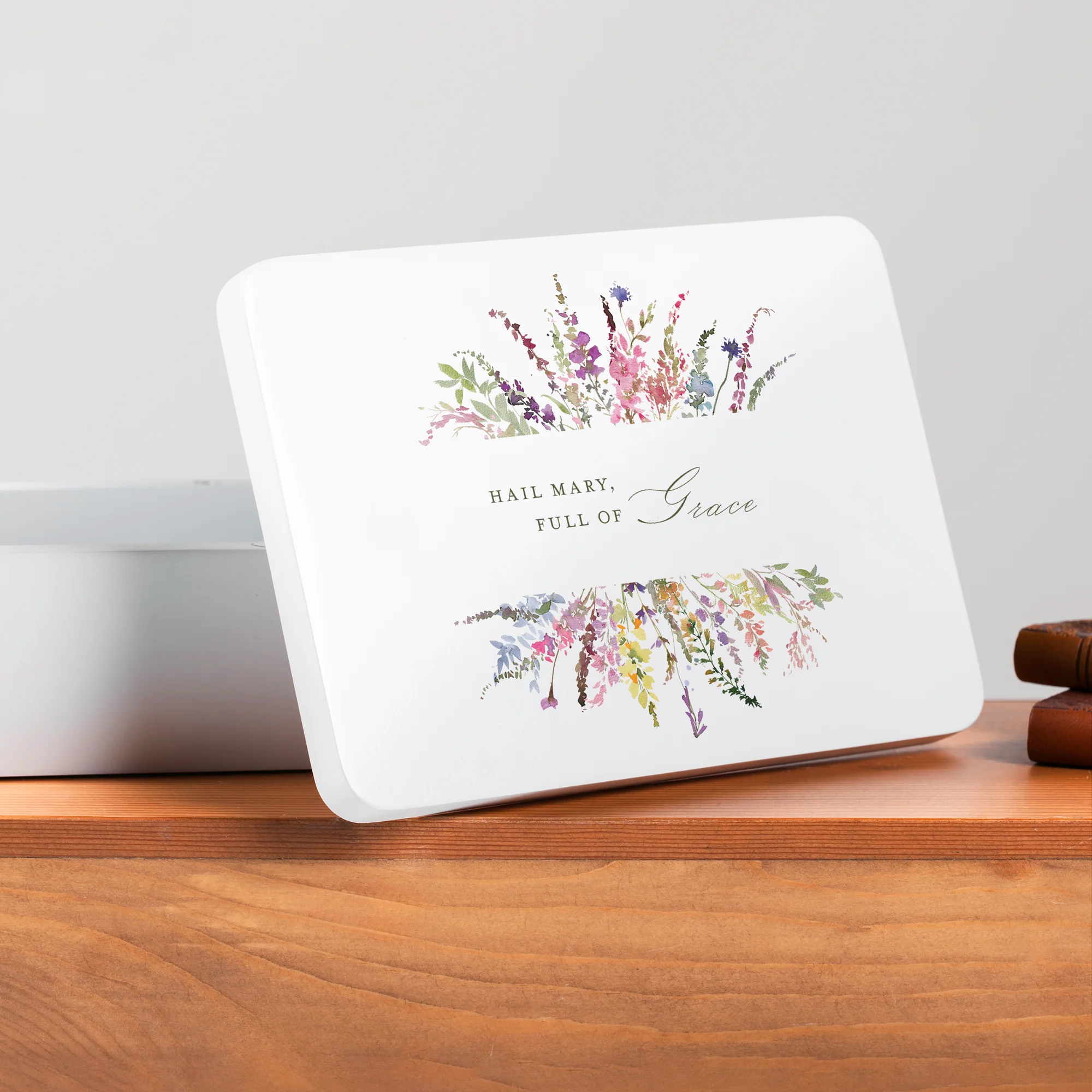 Hail Mary Floral Rosary Keepsake Box - Image 6