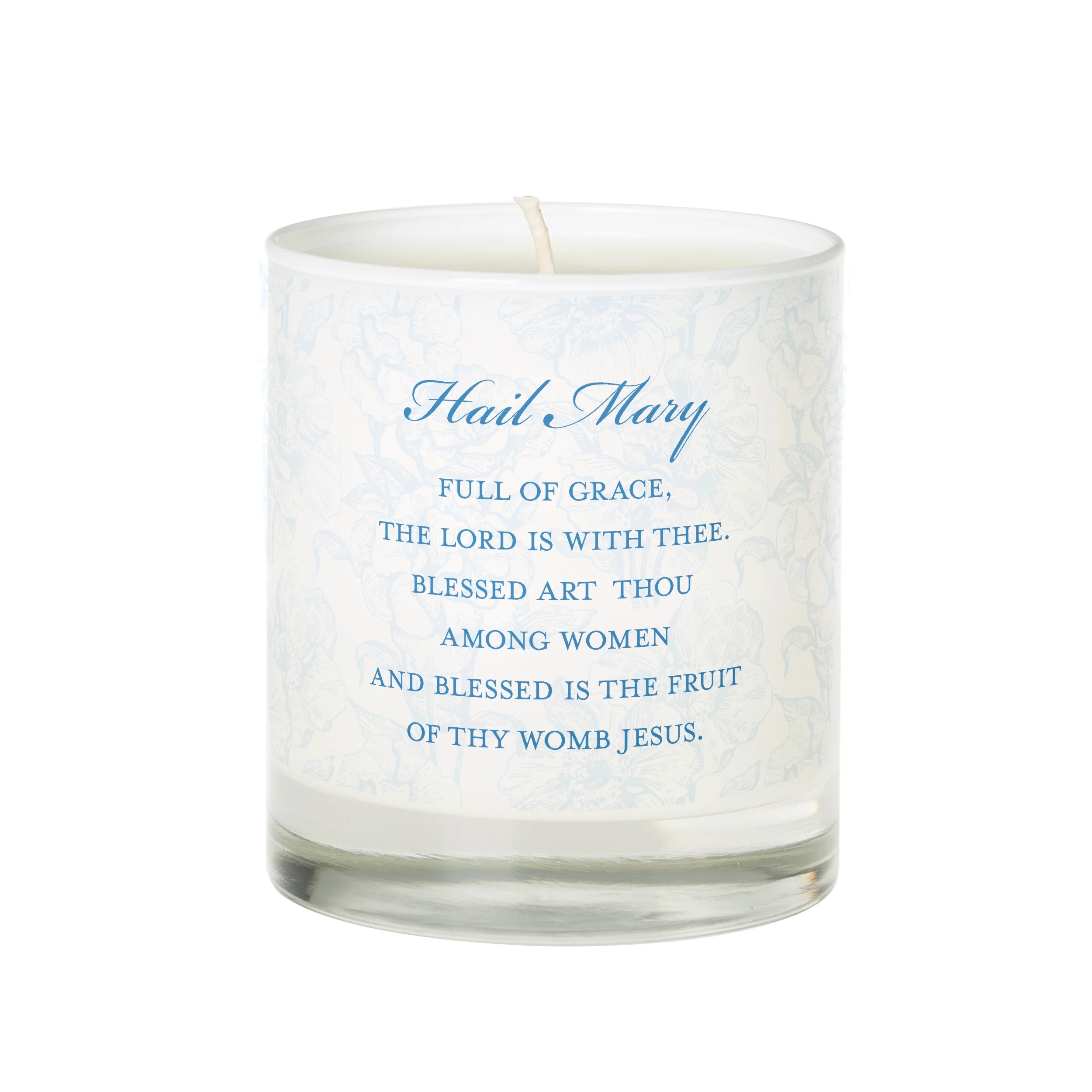 Hail Mary Toile Prayer Candle - Image 3