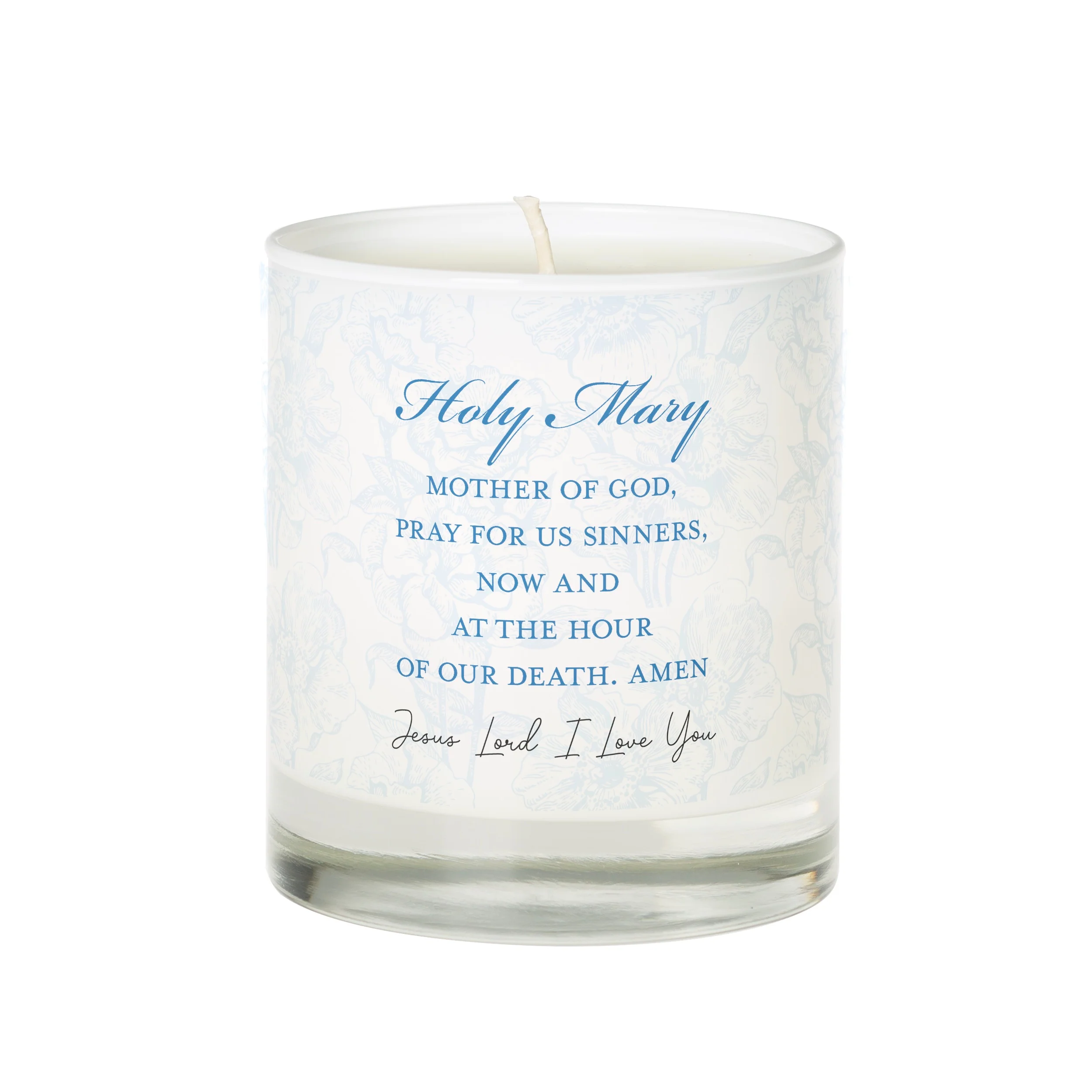 Hail Mary Toile Prayer Candle - Image 4