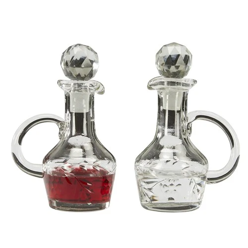 Hand Blown Glass Two Piece Cruet Set