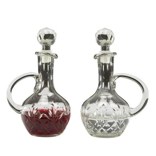 Hand Blown Glass Two Piece Cruet Set - Image 4