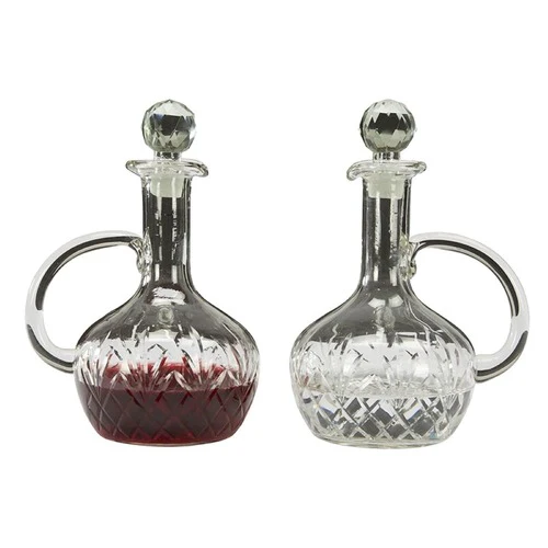 Hand Blown Glass Two Piece Cruet Set - Image 5