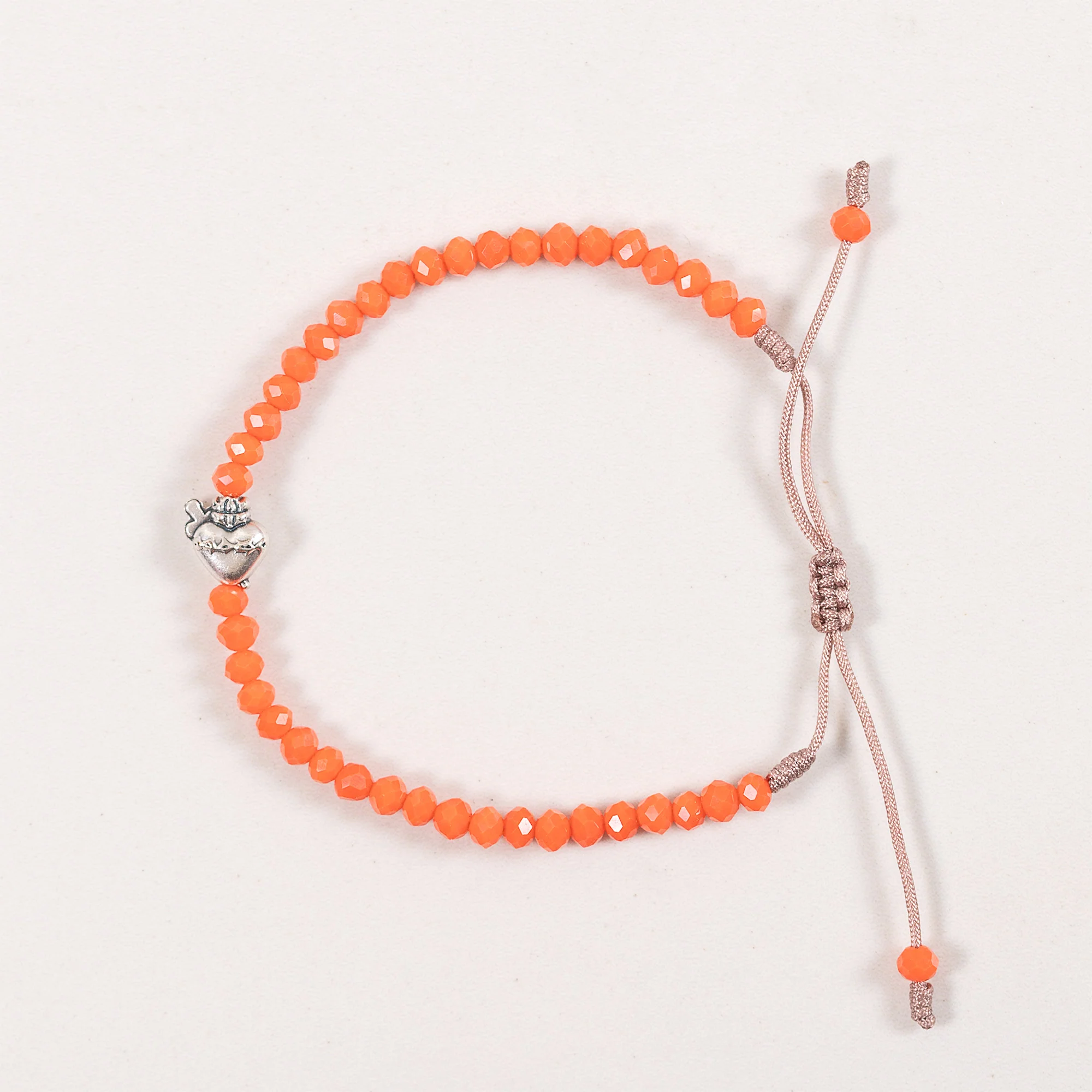 Handcrafted Immaculate Heart Beaded Bracelet
