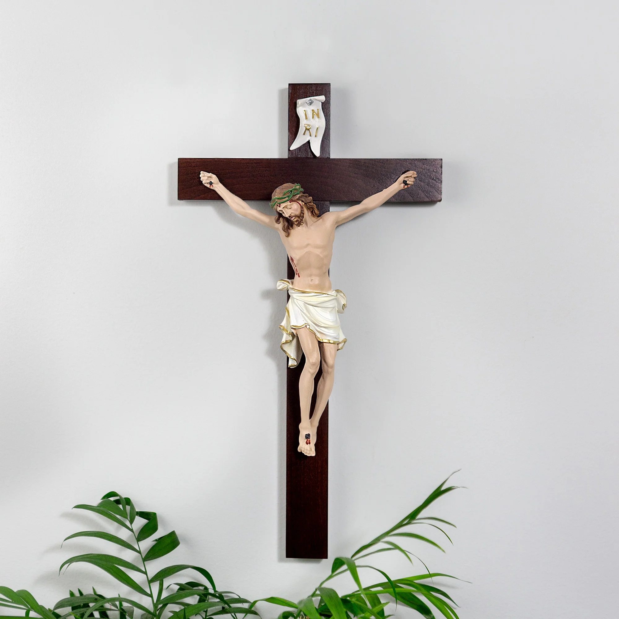 Handpainted Italian Crucifix - 18"