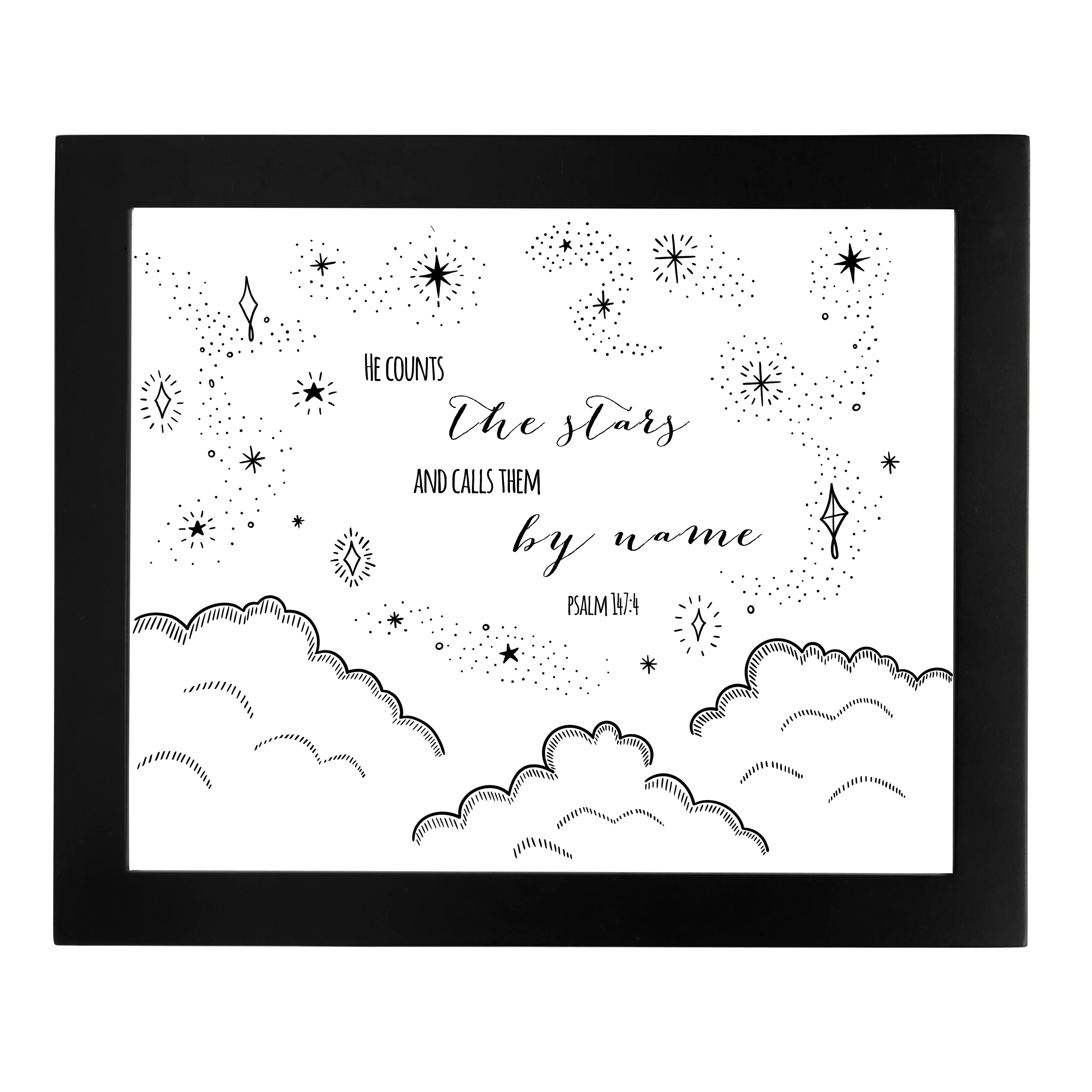 He Counts The Stars Framed Print 8x10 - Image 2