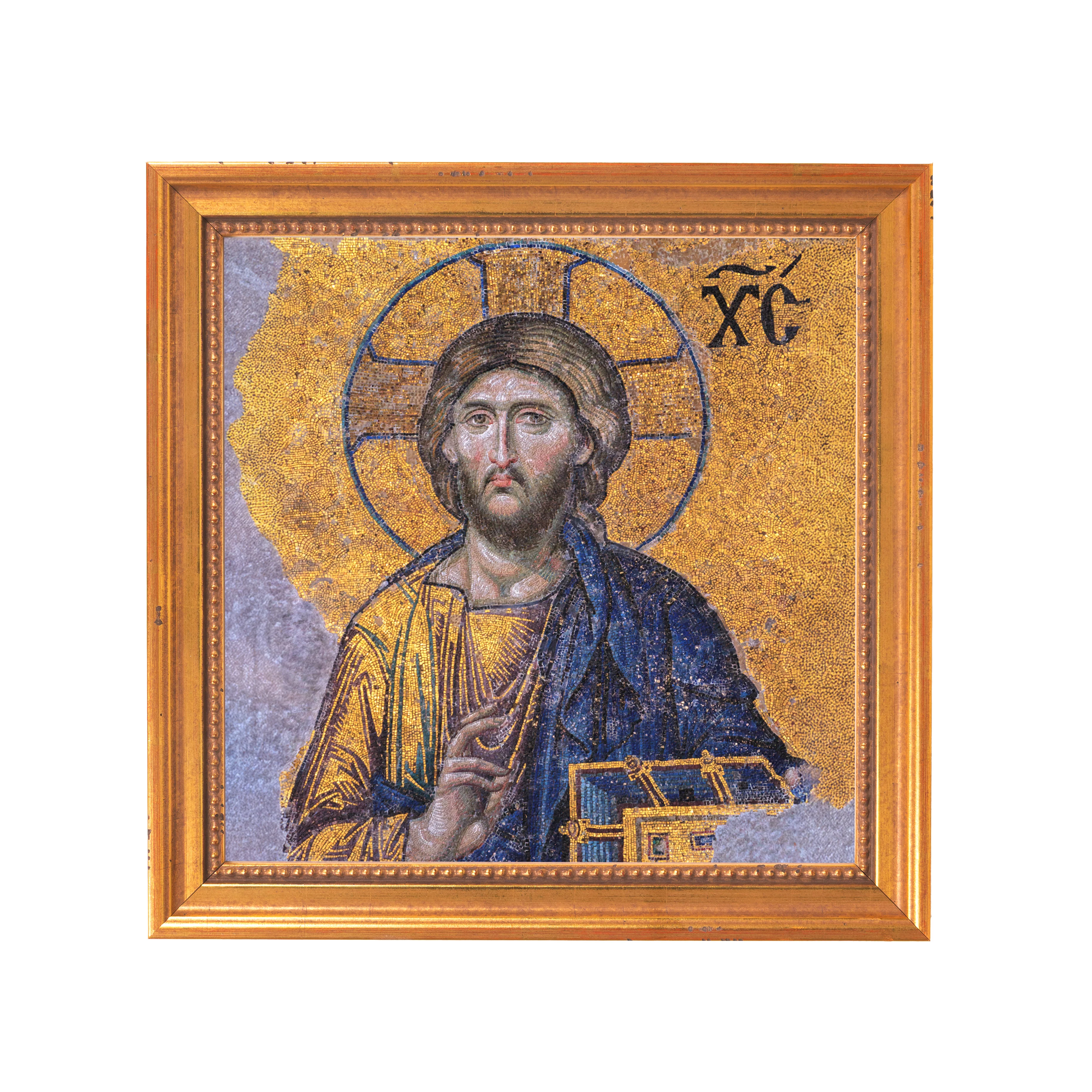 Head of Christ Mosaic Framed Canvas - Sacred Mini Collection - Image 7