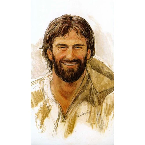 Laminated Head of Christ Personalized Prayer Card (Priced Per Card)