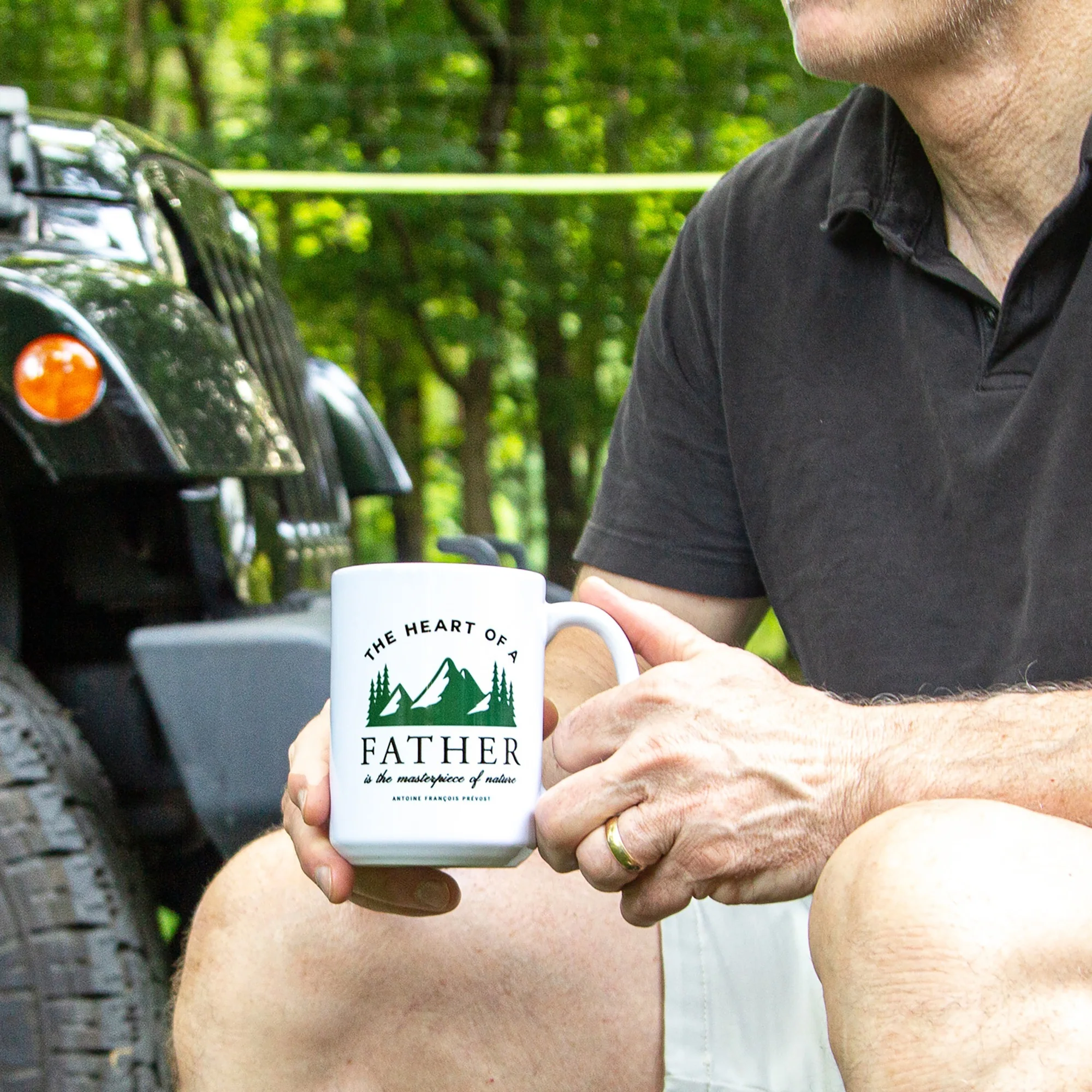 Heart of a Father Mug