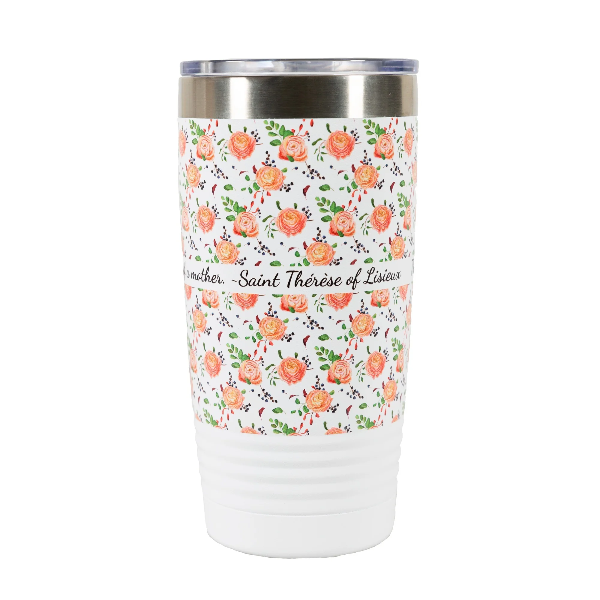 Heart of a Mother Insulated White 20oz Tumbler - Image 5