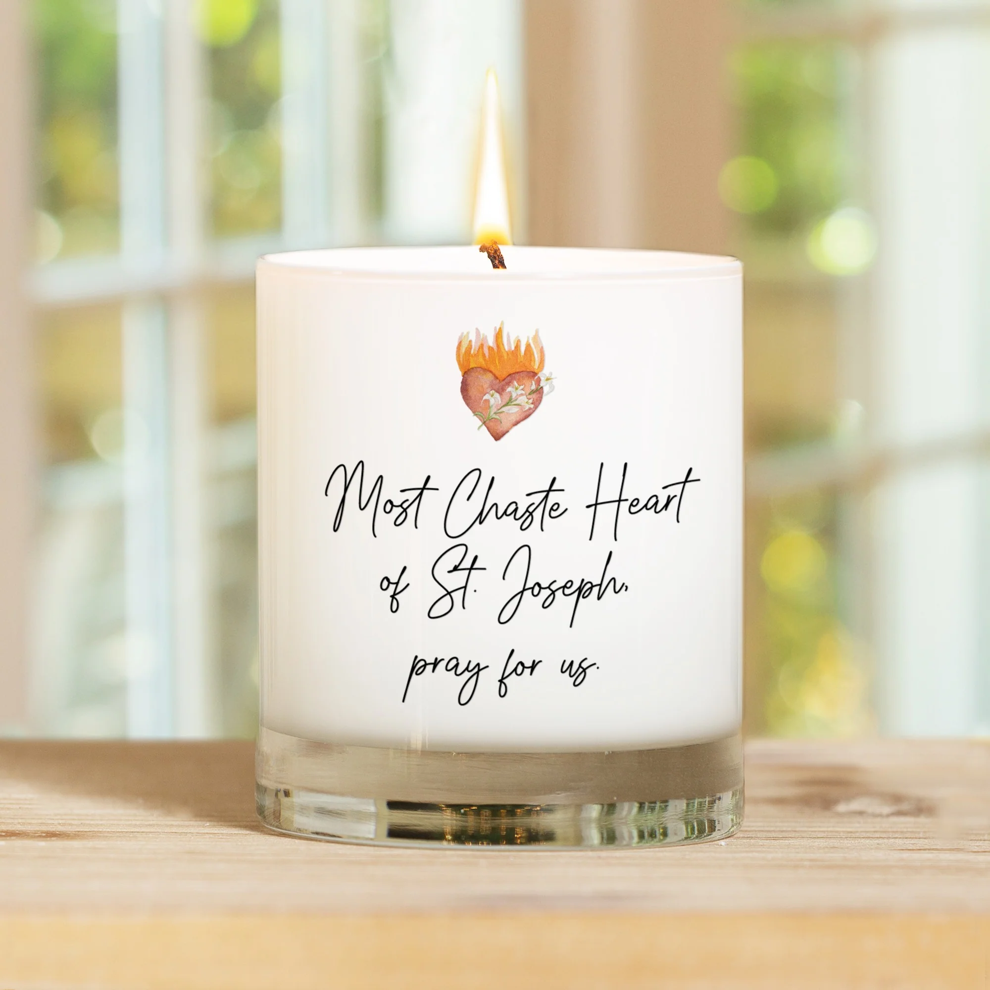 Heart of St. Joseph Candle - Image 2