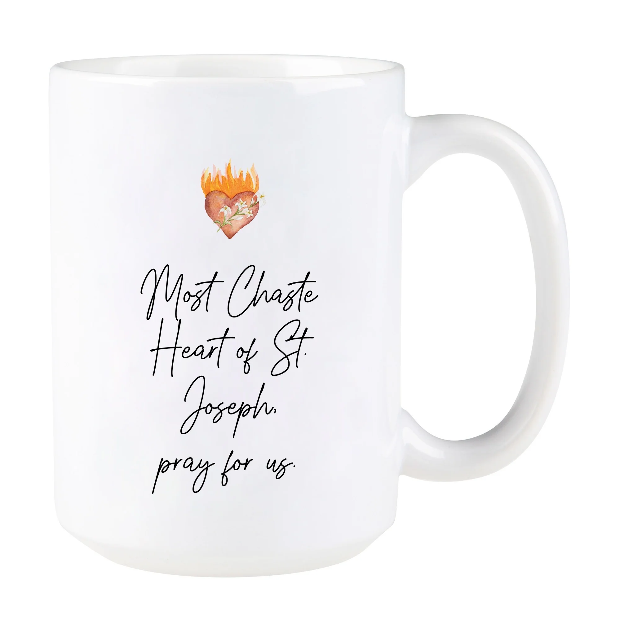 Heart of St. Joseph Prayer Mug