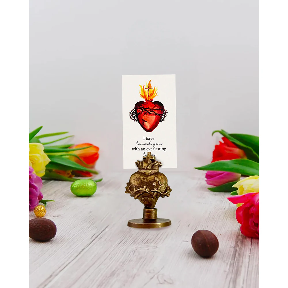 Hearts of the Holy Family Set of 3 Prayer Card or Photo Holders - Image 2