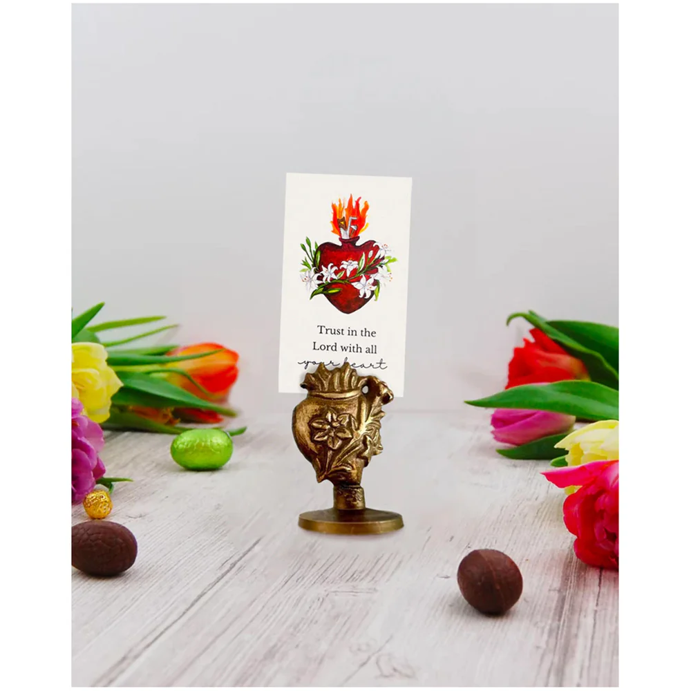 Hearts of the Holy Family Set of 3 Prayer Card or Photo Holders - Image 4