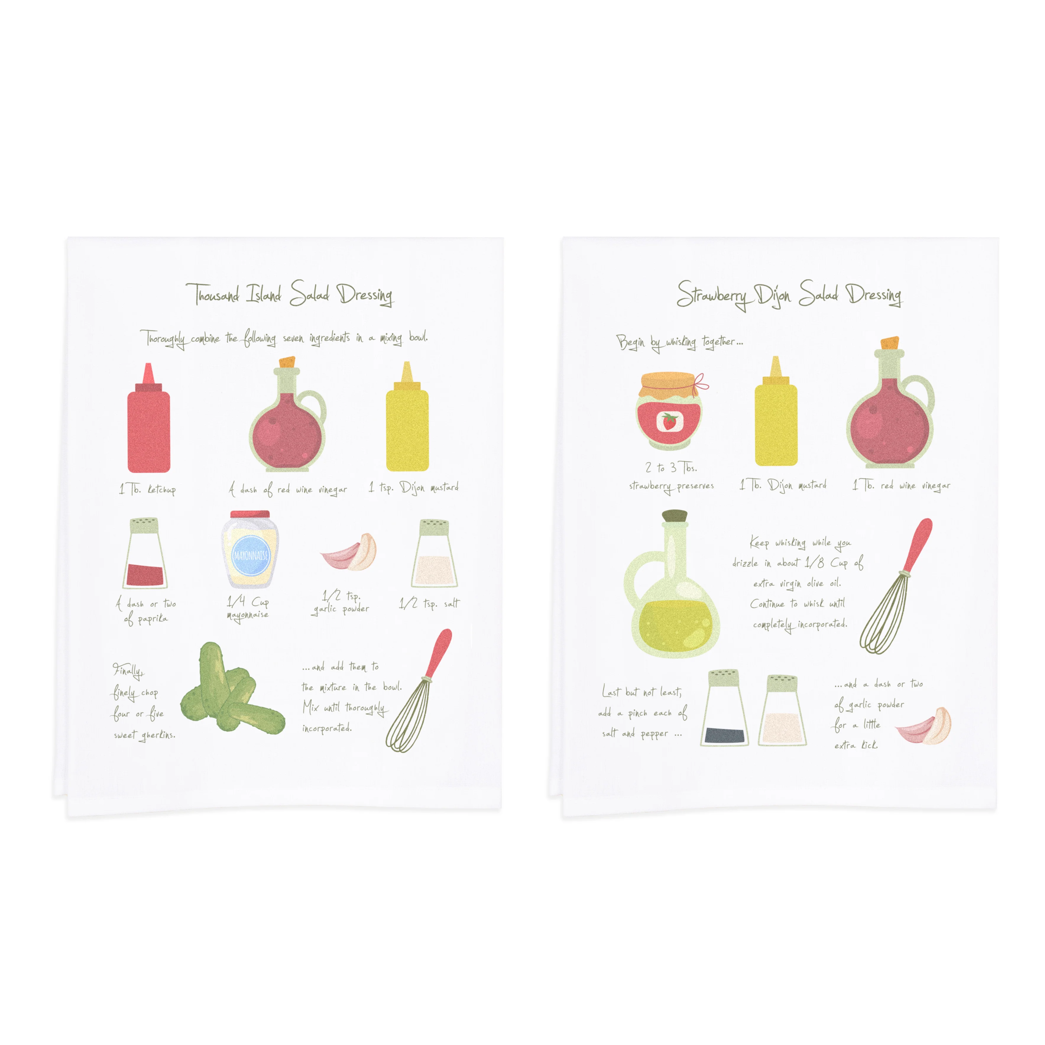 Heavenly Table Recipe Dish Towels - Set of 2 - Image 2