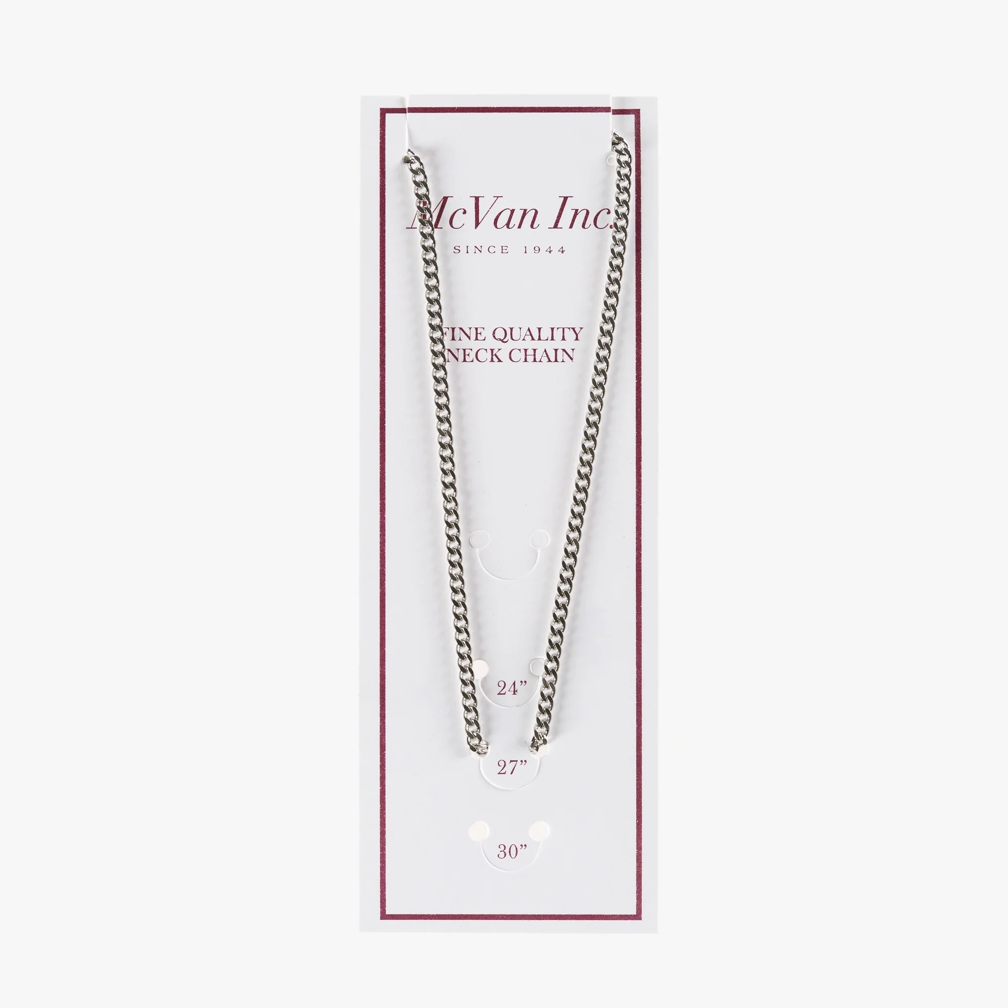 Heavy Rhodium Plated Chain