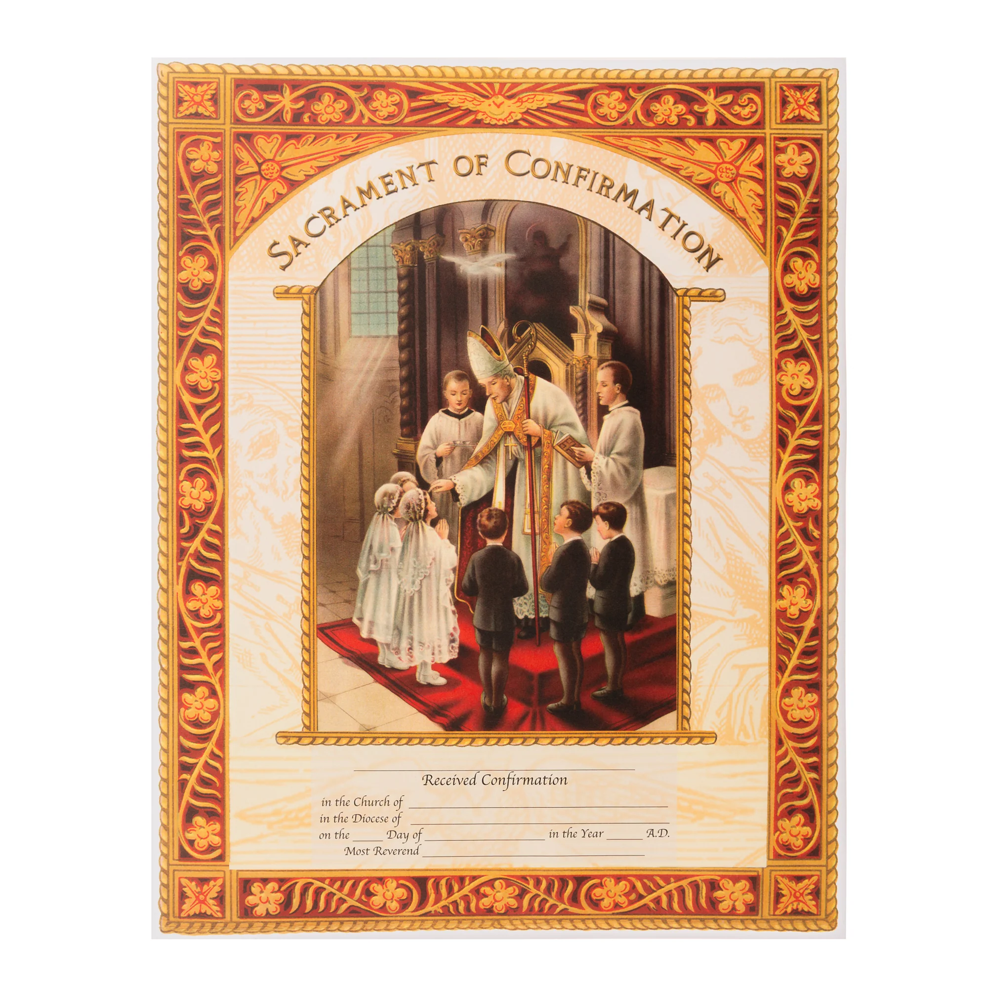 Heirloom Gold Framed Confirmation Certificate - 11 x 14 - Image 3