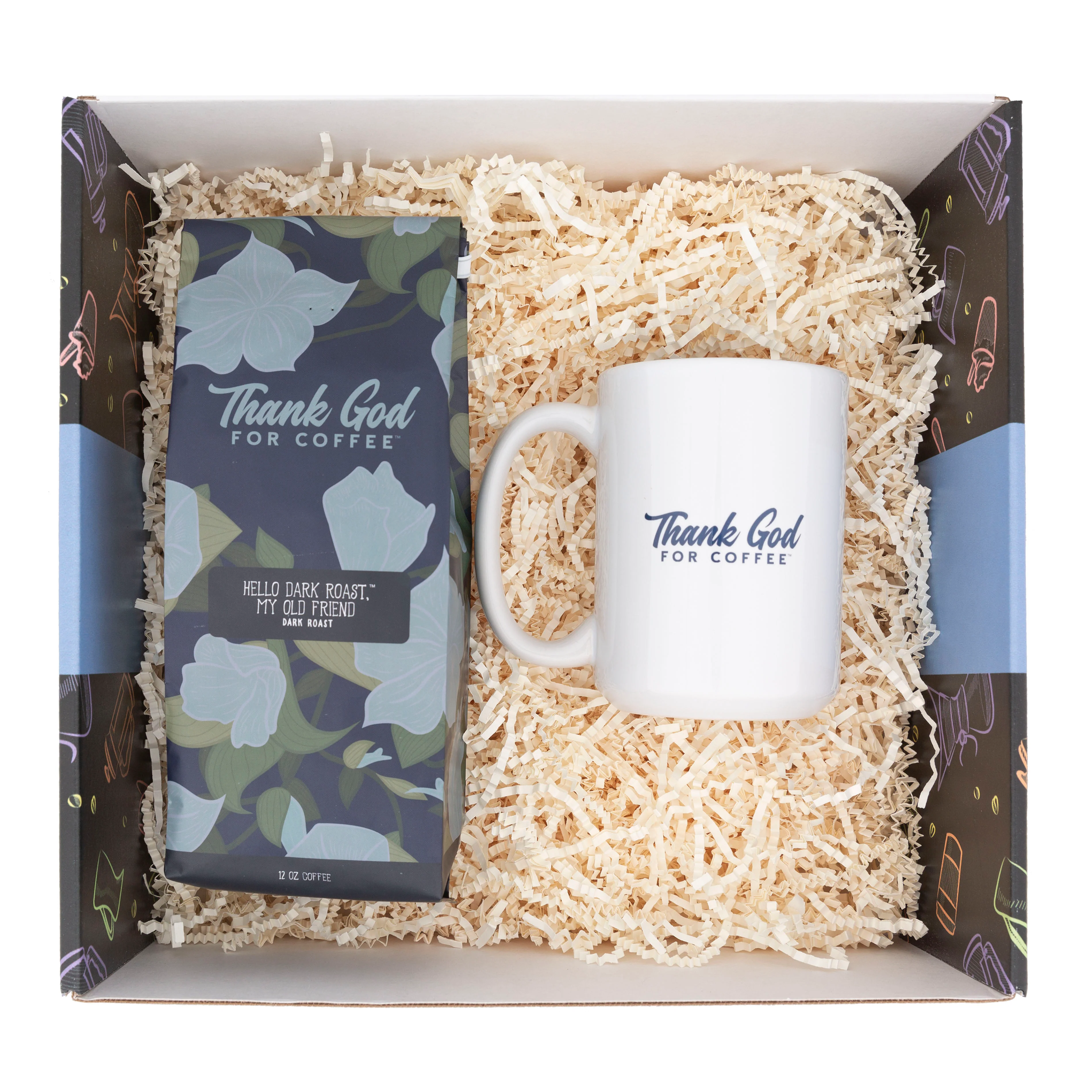 Hello Dark Roast Coffee and Mug Gift Set - Image 2