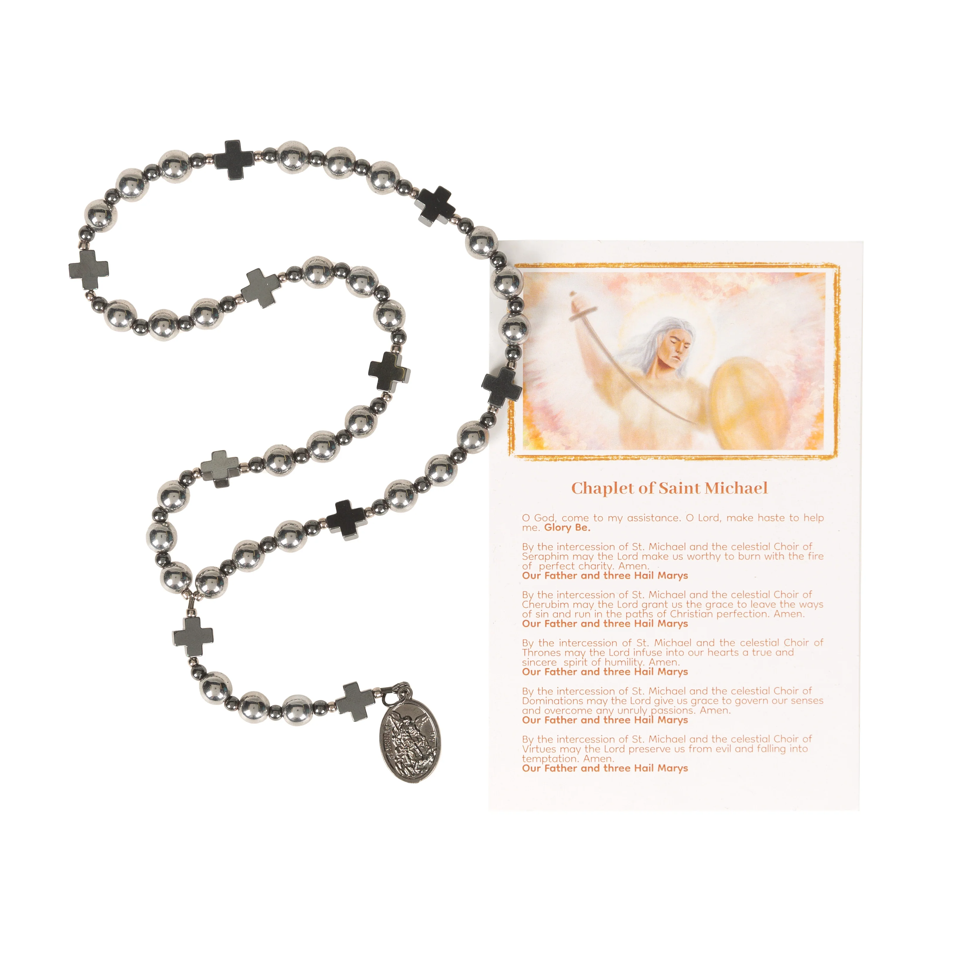Hematite Chaplet of St. Michael - Image 2