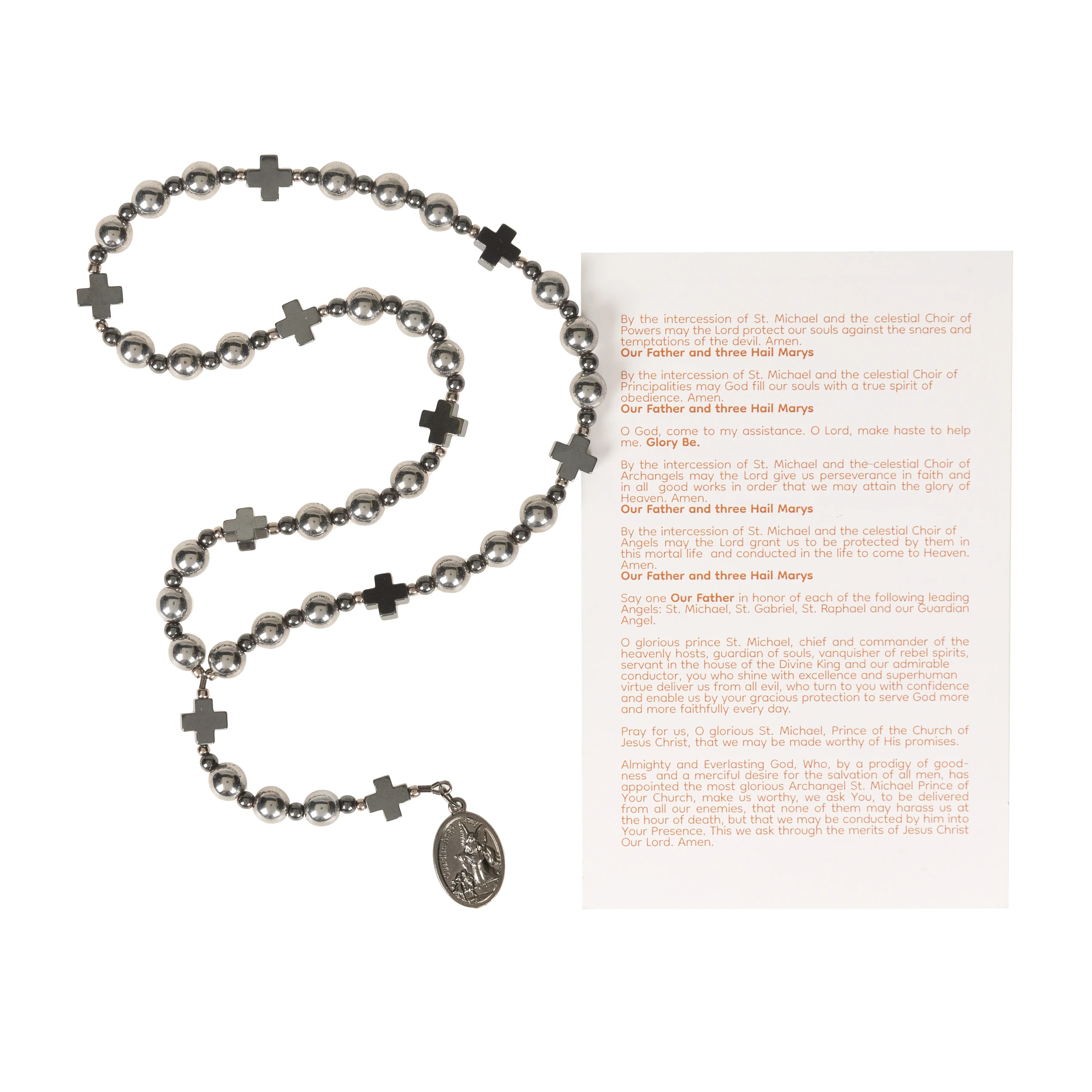 Hematite Chaplet of St. Michael - Image 3
