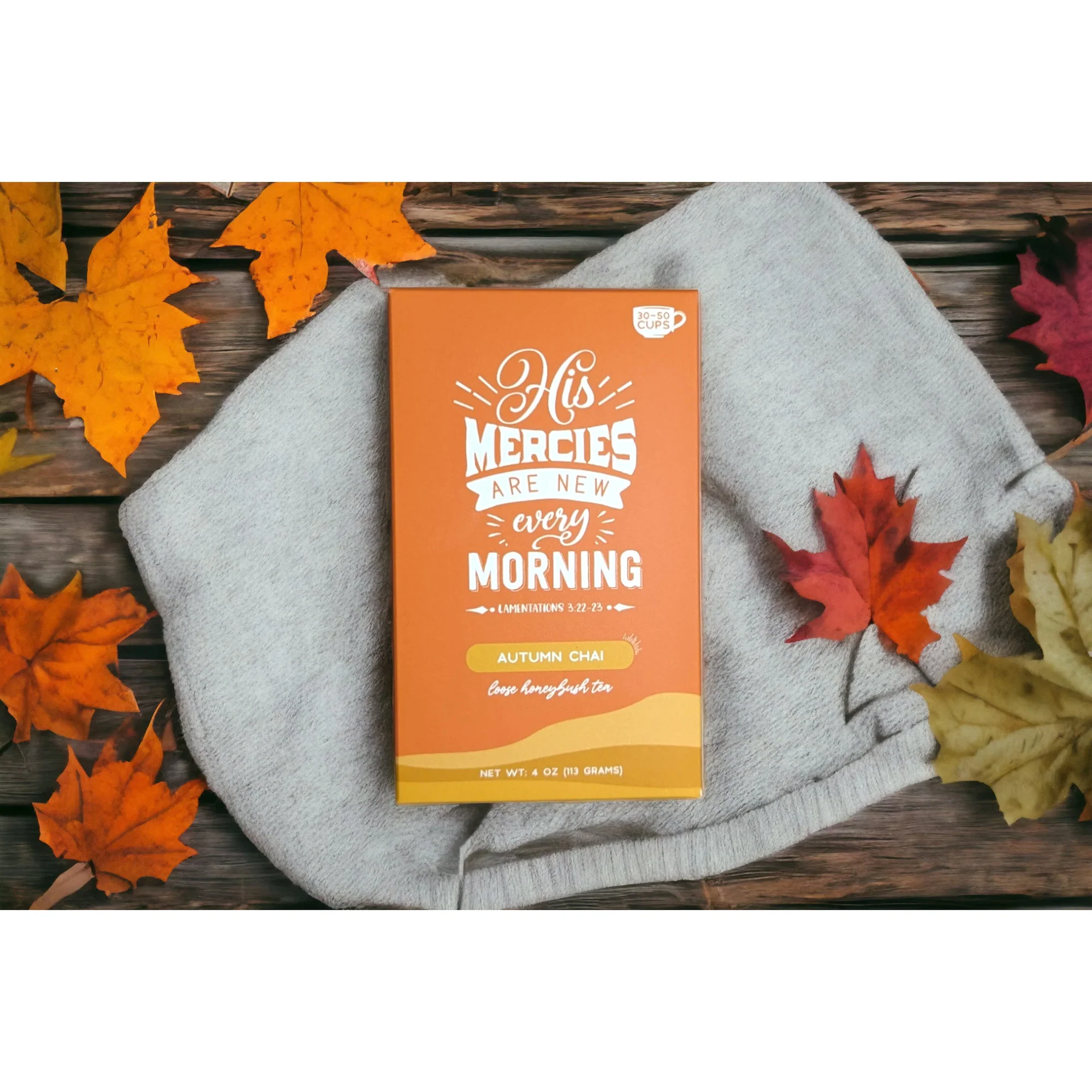 His Mercies Are New Chai Honeybush Herbal Tea - Bag or Box - Image 2