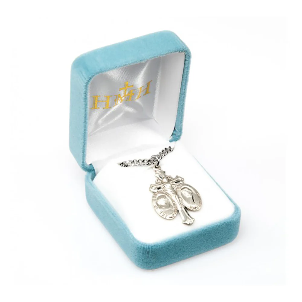 Holy Family 3-Way Crucifix Necklace - Image 3