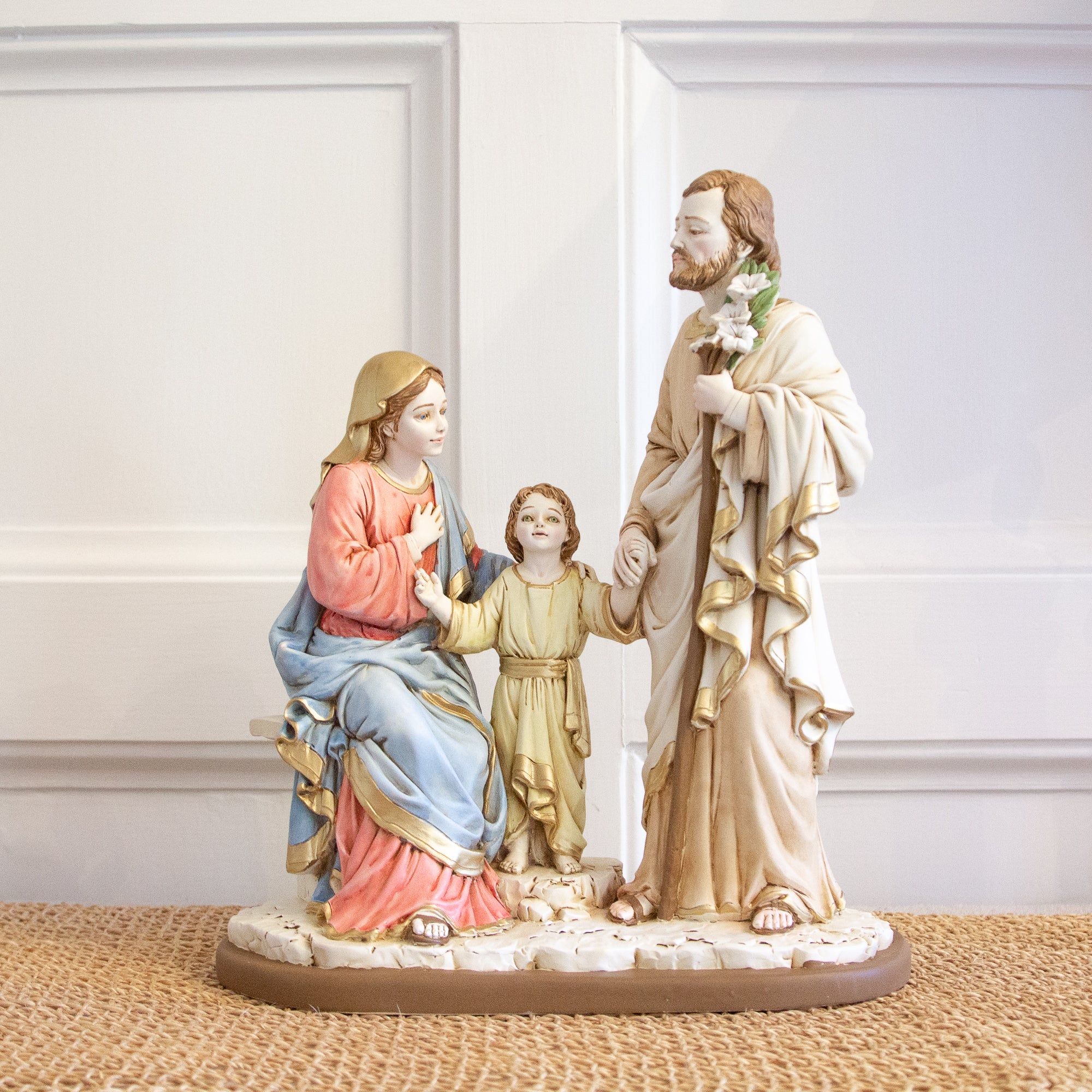 Holy Family Colored Statue - 13"