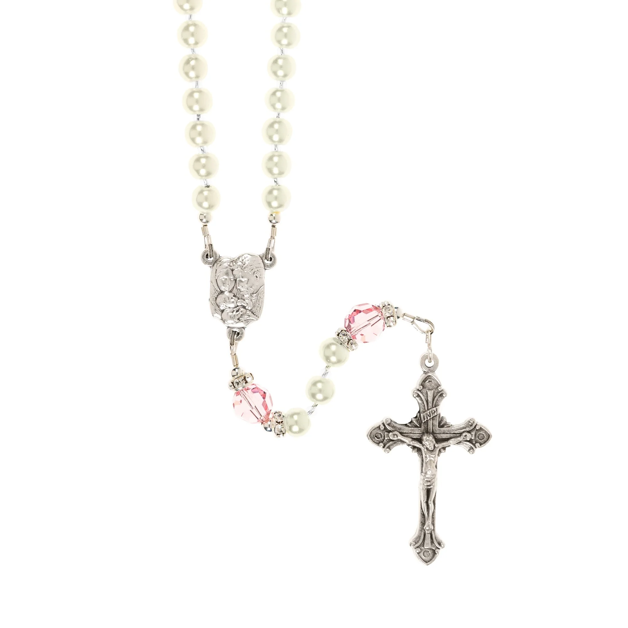 Holy Family Girl Baptism Rosary - Image 2