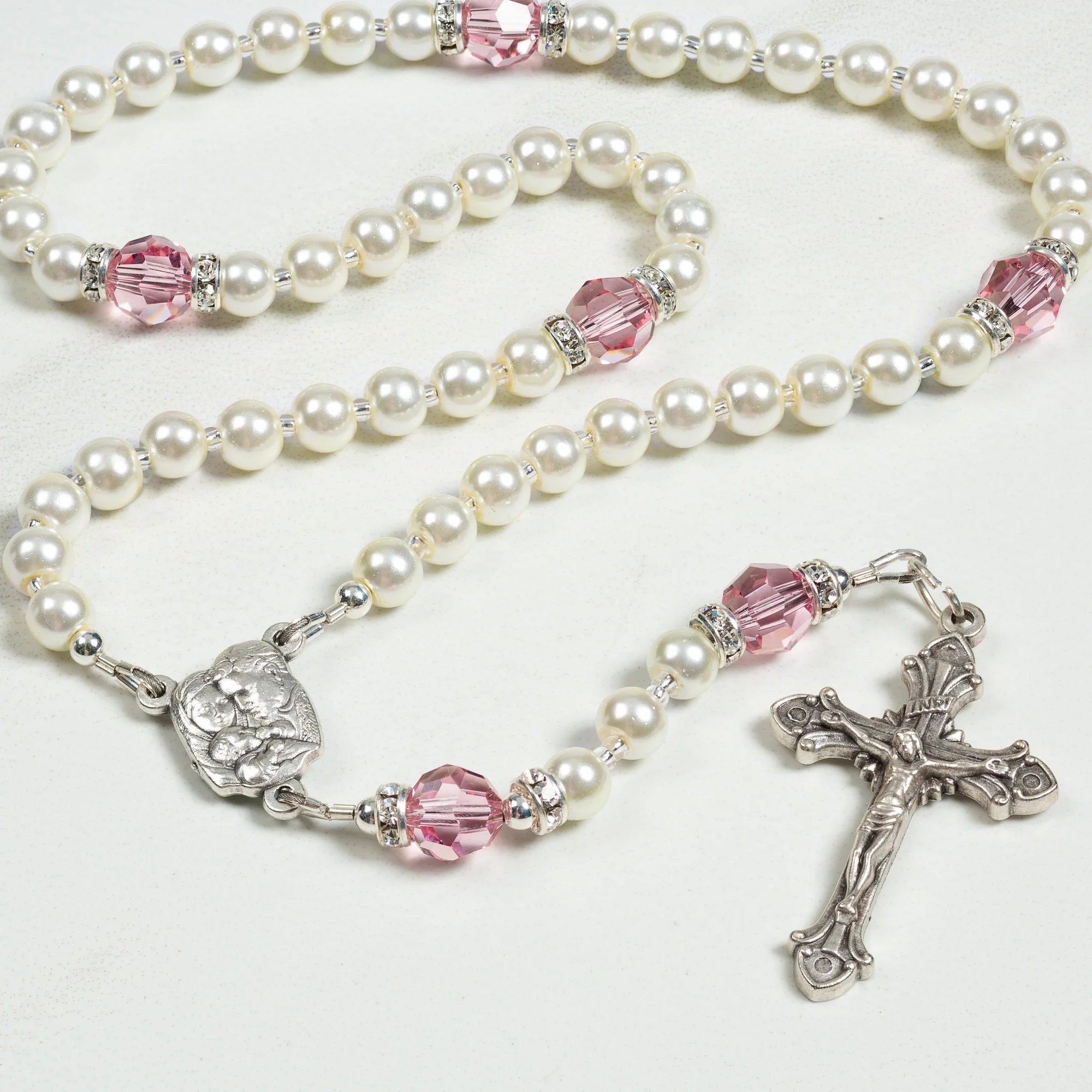 Holy Family Girl Baptism Rosary - Image 5
