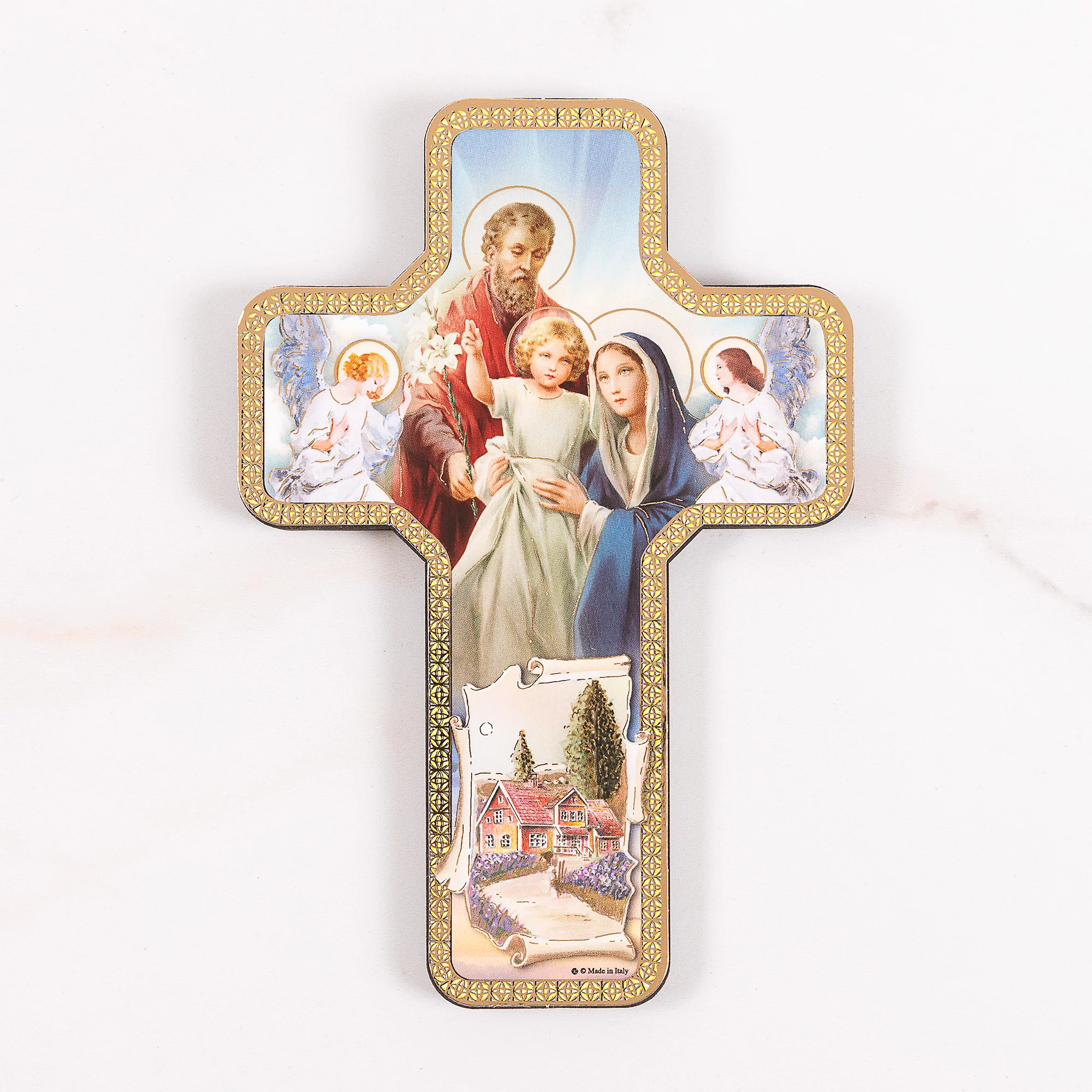 Holy Family Home Blessing Wall Cross - 7"