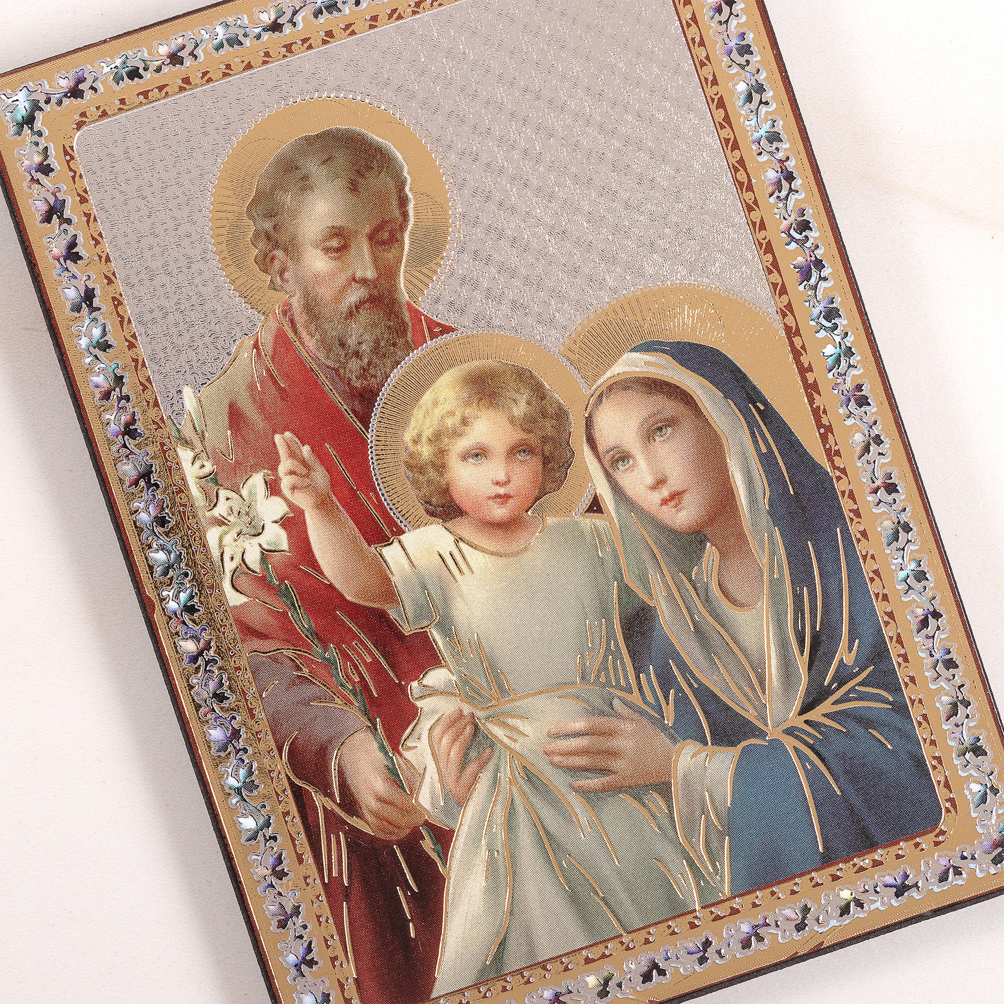 Holy Family Icon Plaque - 5.5" - Image 3