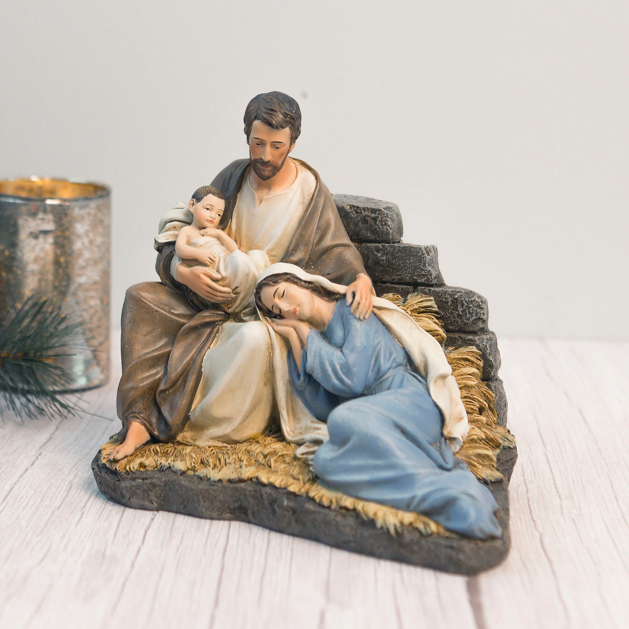 Holy Family Joseph the Protector Statue - 6.5" - Image 2